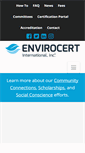 Mobile Screenshot of envirocertintl.org